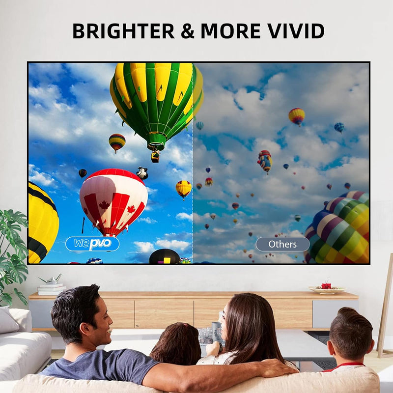 Mini Projector, Meer Portable Pico Full Color LED LCD Video Projector for Children Present, Video TV Movie, Party Game, Outdoor Entertainment with HDMI USB AV Interfaces and Remote Control
